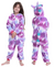 Pijama Unicórnio Infantil Macacão Kigurumi Menina Menino Quentinho Zíper - loja online