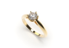 SOLITARIO OURO AMARELO 18K E DIAMANTE - comprar online