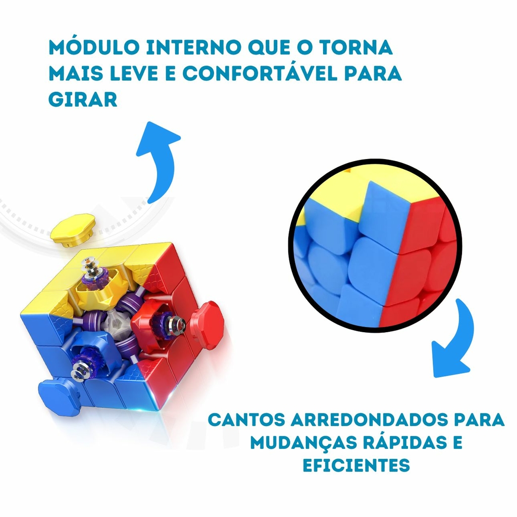 Cubo Magico 3x3 com 5 cm - compre com preco de atacado