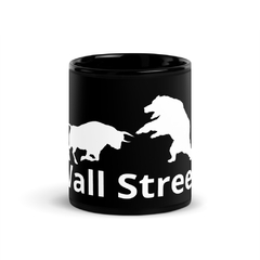 Taza Negra - White Bull&Bear