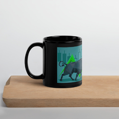 Taza Negra - Bull & Bear Arrows - comprar en línea