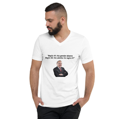 Playera Blanca Cuello V - Warren Buffett Regla #1 - comprar en línea