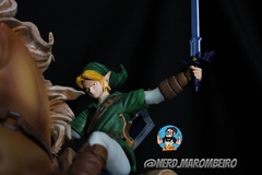 Estatua Link com Epona