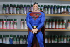 Estatua Superman Reino do Amanhã na internet