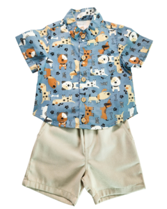 Conjunto Bermuda Camisa Dog