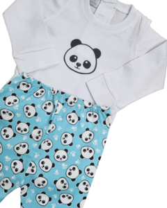 Conjunto Body com Calça Panda Azul - comprar online