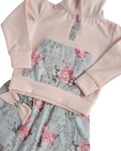 Conjunto com Capuz Floral Rose - comprar online