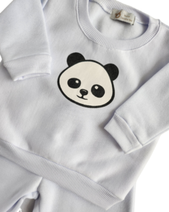 Conjunto Moletom Panda Branco - comprar online