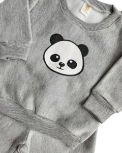 Conjunto Moletom Panda Cinza - comprar online