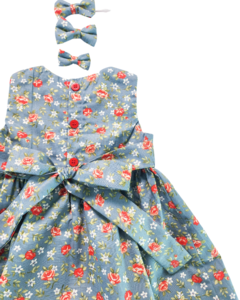 Vestido Floral Azul Bic - loja online