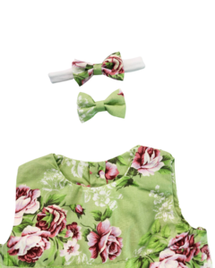Vestido Floral Verde - comprar online