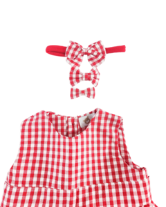 Vestido Xadrez Pequeno Vermelho - comprar online