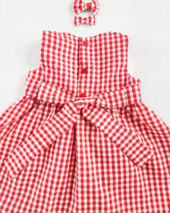 Vestido Xadrez Pequeno Vermelho - loja online