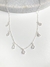 Choker de Prata Gotas