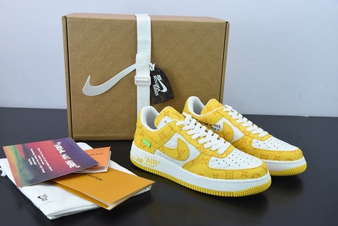 Air force 1 white best sale with yellow