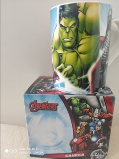 Caneca Marvel - 460 ml - Avengers Branca - Zona Criativa