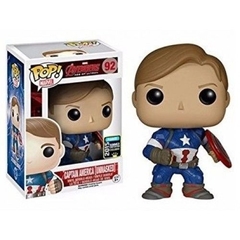 FUNKO POP! - Captain America (Unmasked) - 92 - Marvel - Original e Novo!