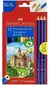 LAPIZ FABER CASTELL 12u colores + 3 grafito