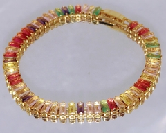 Pulseira Riviera Sabrina Color, Semijoia banho em Ouro 18k - loja online