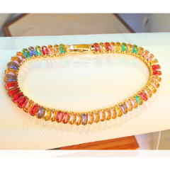 Pulseira Riviera Sabrina Color, Semijoia banho em Ouro 18k - comprar online