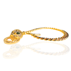 Pulseira GRUMET ANIMAL PRINT Semijoia banhada em Ouro 18k - Montenegro Semijoias