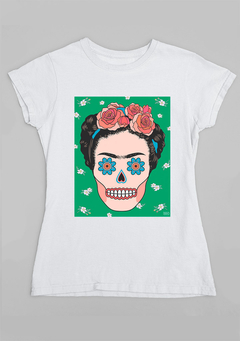 Baby Look Frida Kahlo Caveira - Depósito Criativo | Arte e cultura para ver e vestir