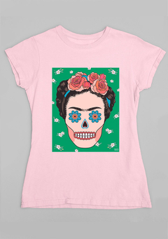 Baby Look Frida Kahlo Caveira - comprar online