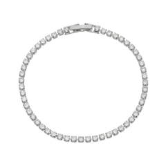 Pulseira Riviera com Zircônias em Ródio - comprar online