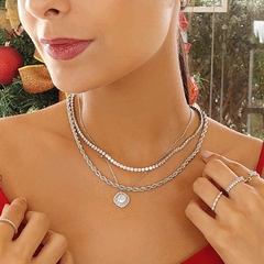 Chocker Riviera em Zircônias que Não Vira (Ródio) - Sagesse Joias | Semijoias Premium | Entrega em todo o Brasil