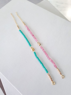 Pulseira Búzios Pedras Jade