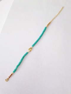 Pulseira Búzios Pedras Jade - comprar online