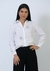 Camisa feminina manga longa - Bordado à mão Merilyn - Viscolinho - Cor branca - Ref.12.07M.04 - comprar online