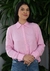 Camisa Manga longa, Carcela com 3 botões - Tecido viscose com textura - Cor rosa - Ref. CM.106.8T.04 na internet