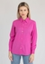 Camisa feminina manga longa em Crepe Toque de seda - Cor Pink