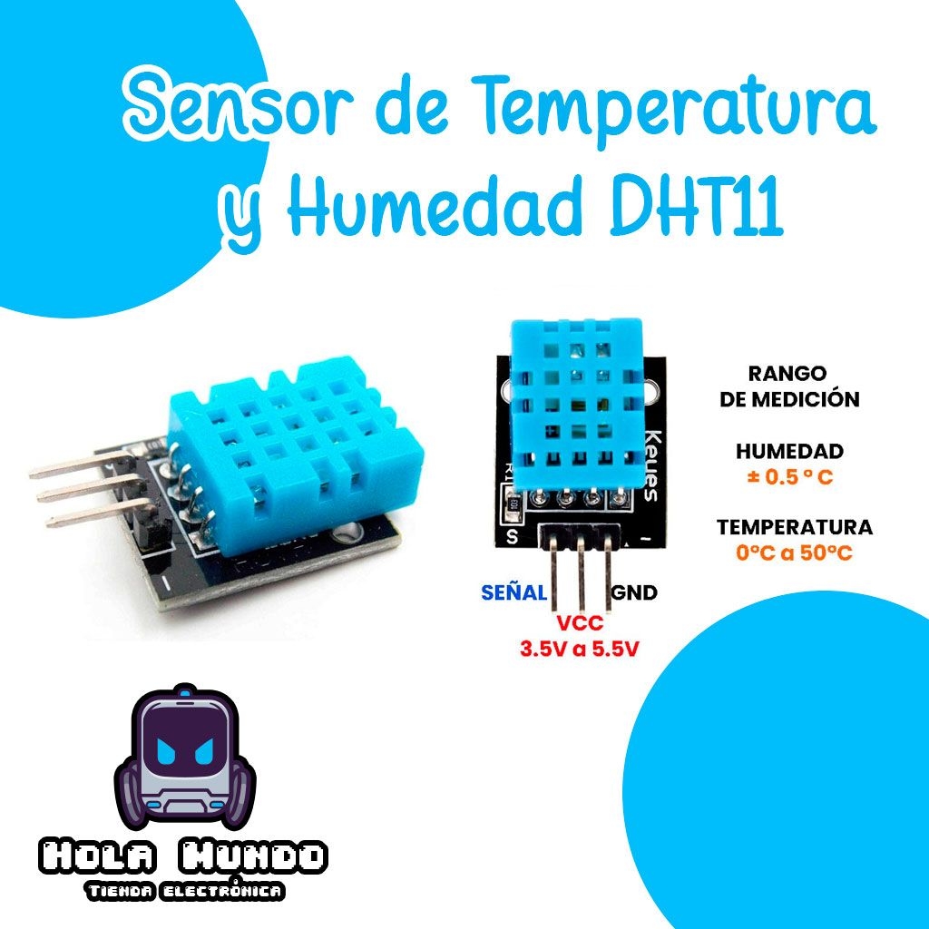 Sensor de Temperatura y Humedad Relativa DHT11