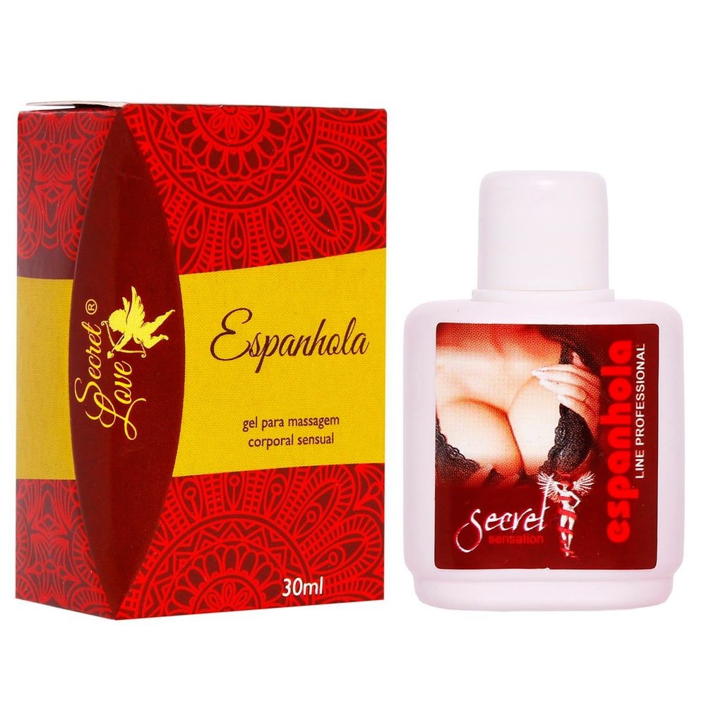 Espanhola Gel Para Massagem Sensual 30ml Secret Love