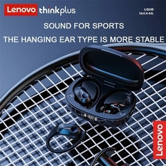 Lenovo LP75 Fone De Ouvido Sem Fio Bluetooth 5.3 Com Gancho Microfones TWS Esportivo HiFi Estéreo Bluetooth Sem Fio Impermeável Alta Fidelidade Cancelamento De Ruído