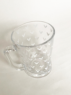 CANECA - Corações brancos - comprar online