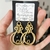 Aretes Agata Negra