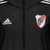 Jaqueta Corta-Vento River Plate 24/25 - Masculina Adidas - Preta com detalhes em vermelho e branco - CADASTRO EXPRESS