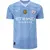 Camisa Manchester City I 23/24 - Torcedor Puma Masculina - Azul Com Patch Campeão Mundial de Clubes 2023