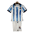 Kit Infantil Real Sociedad I Macron 23/24 - Branco com detalhes em azul