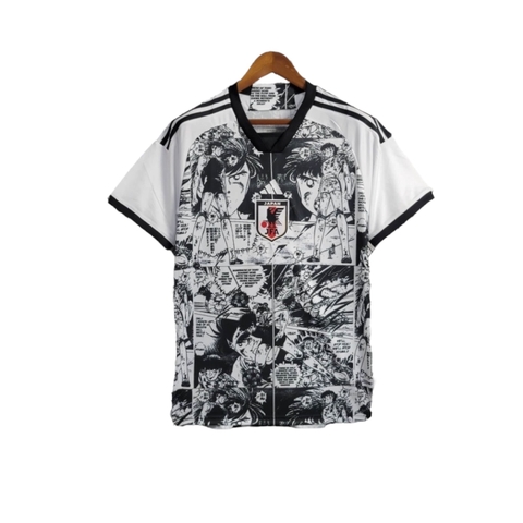 Camisa Japão Edição especial 24/25 - Torcedor Adidas Masculina - Branca com  desenhos de Anime em preto
