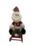 Papai Noel C/ Trenó Decorativo 30cm em Poliéster