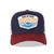 Boné Trucker Snapback com Aplicação Azul Marinho com Marsala - Clube do Cavalo Nacional