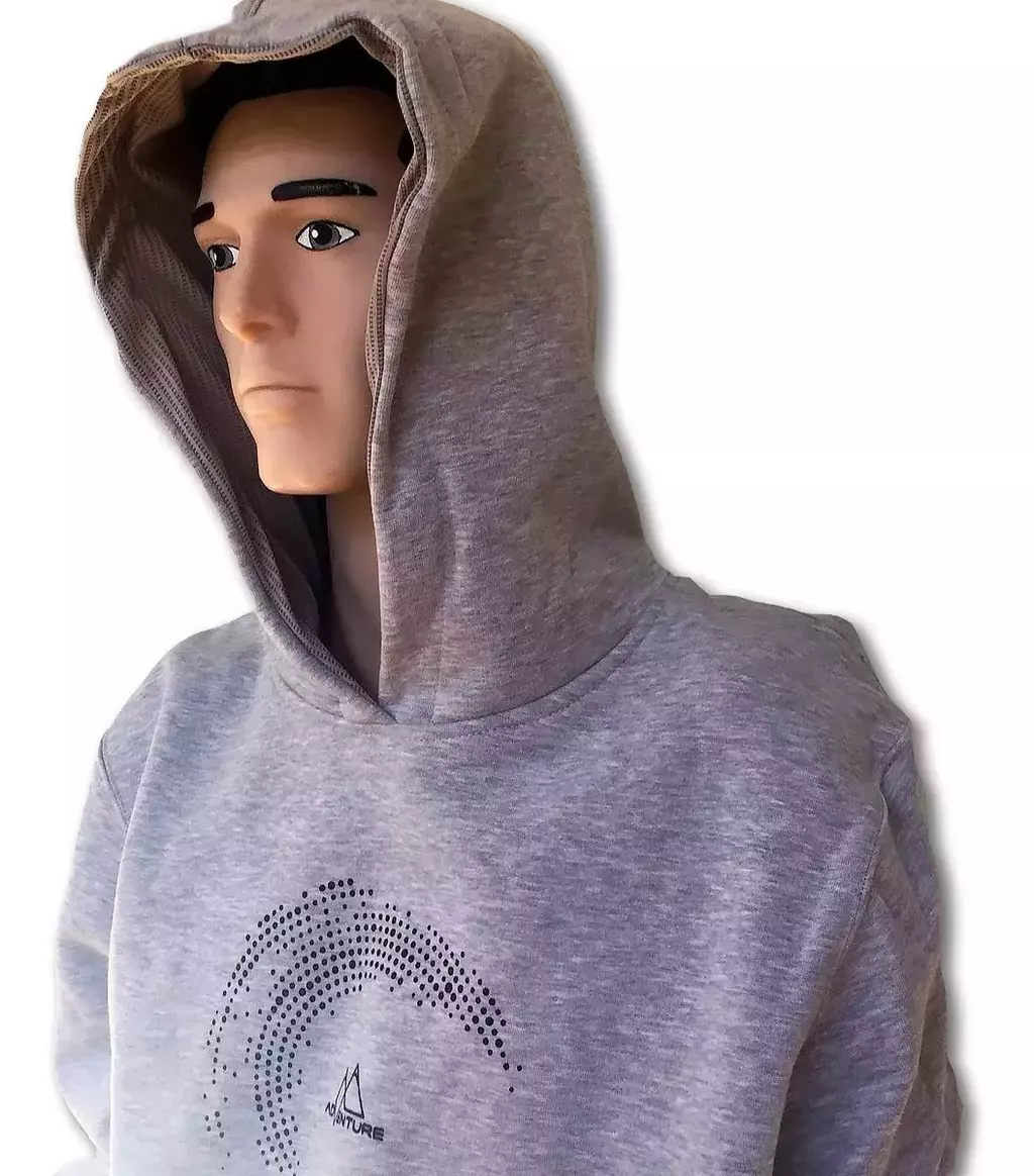 Buzo Adventure Grueso Canguro Capucha Hombre Hoodie