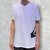 Camiseta branca Quiksilver masculina logo lateral 0745