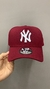 BONÉ NY YANKEES VERMELHO ESCURO NEW ERA ABA CURVA 9FORTY N121 - comprar online