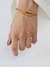 Bracelete Prego Dourado Banhado a Ouro 18k