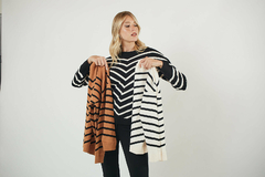 Sweater rayado diagonal - comprar online
